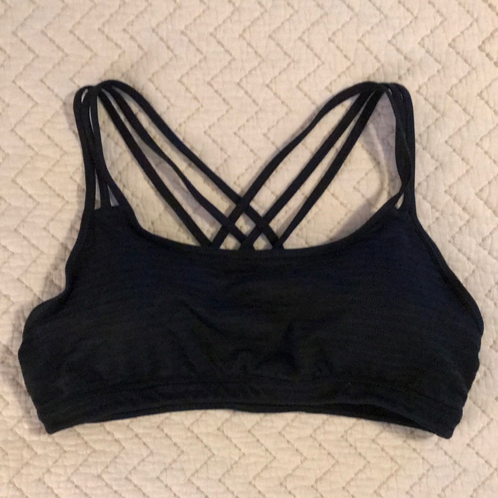 Athleta navy sports bra, size large.